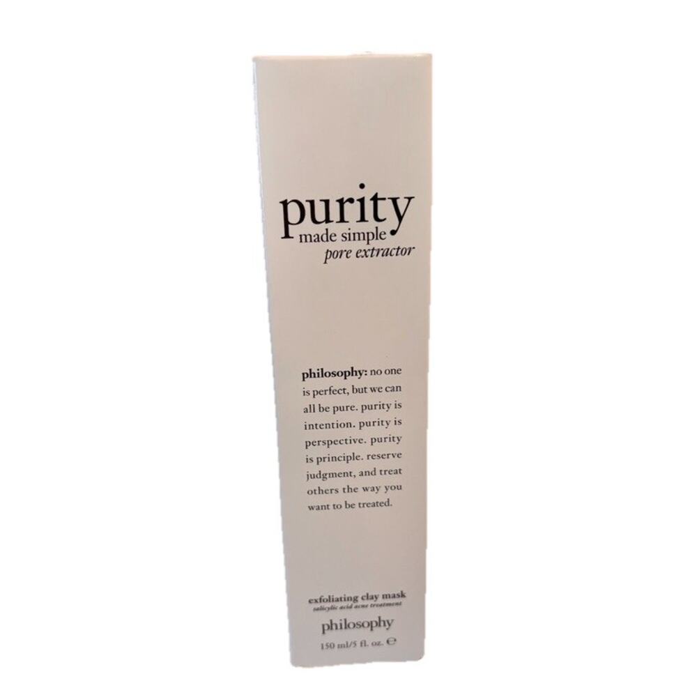 New Philosophy Purity Made Simple Pore Extractor Exfoliating Clay Mask 5oz